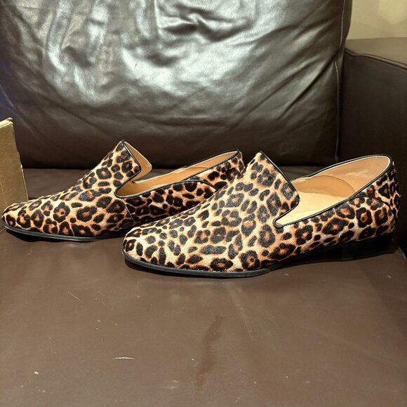 Clarks Women's Leopard Print Loafers - Picture 1 of 10